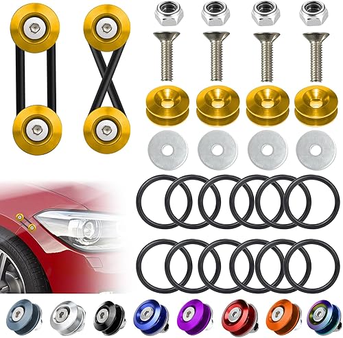 Miniatura 15 de Clips de parachoques universales, kit de liberación rápida para parachoques delantero y trasero, soportes de parachoques para automóviles (4