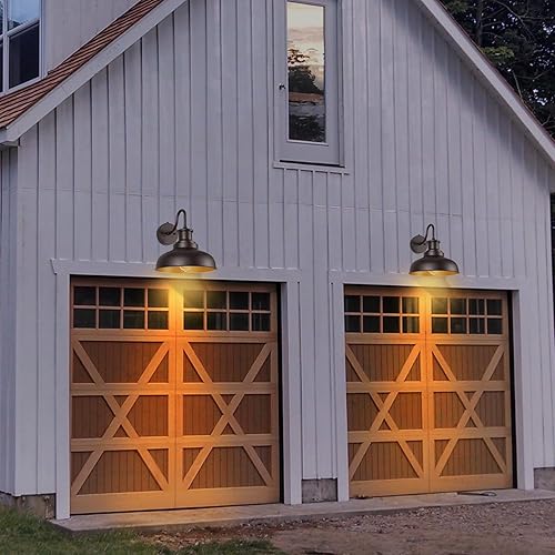 Miniatura 8 de Luces de granero al aire libre del anochecer al amanecer, apliques de pared al aire libre, lámpara de montaje en pared exterior vintage, lámpara