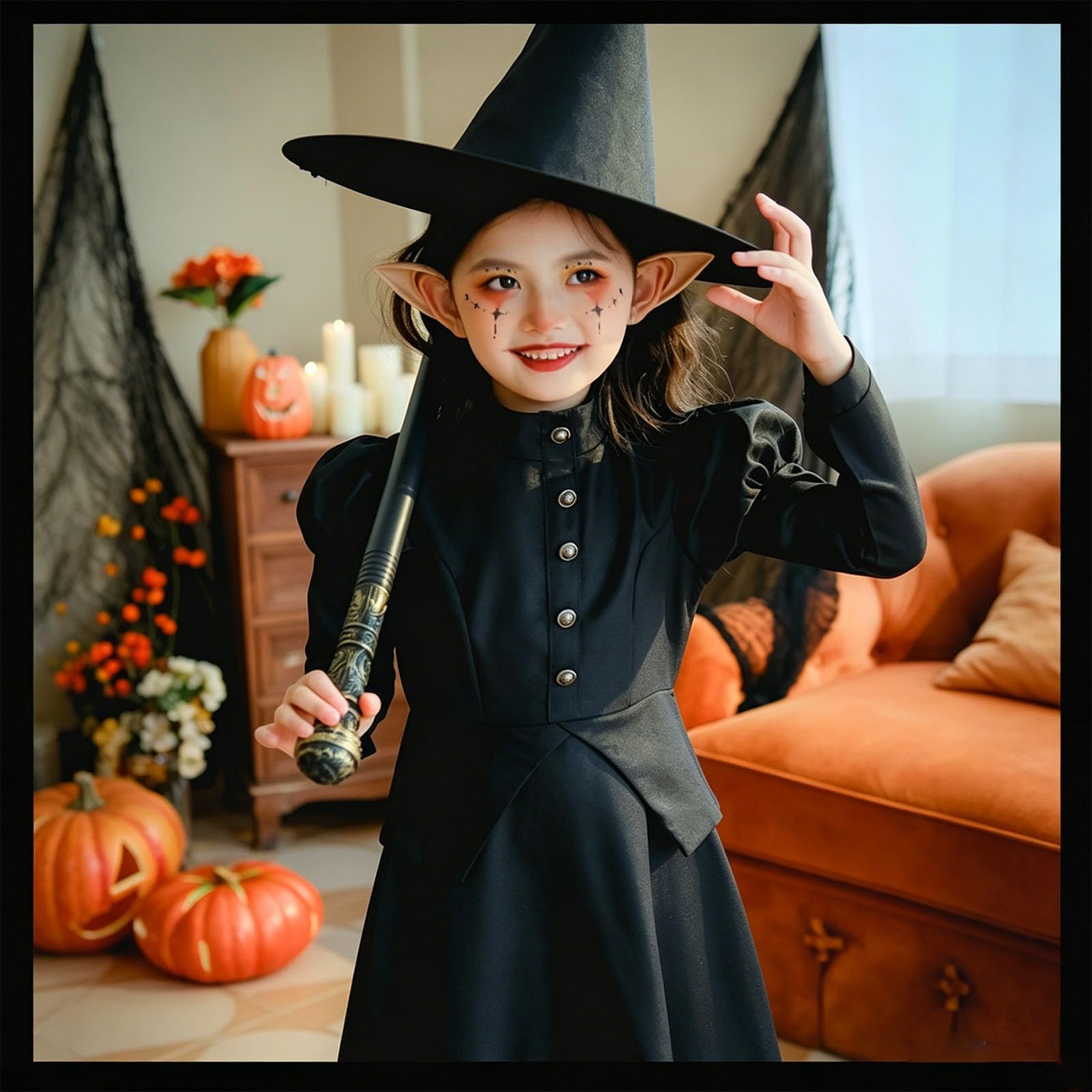 Kinderkostüm Hexe Gruseliges Halloween Kostüm Kostüme Für Kinder Tütü Hexen Verkleidung Set Für Halloween Violett Prinzessin Kleid Kostüm Kinder Mädchen Kind Cosplay Karneval Show