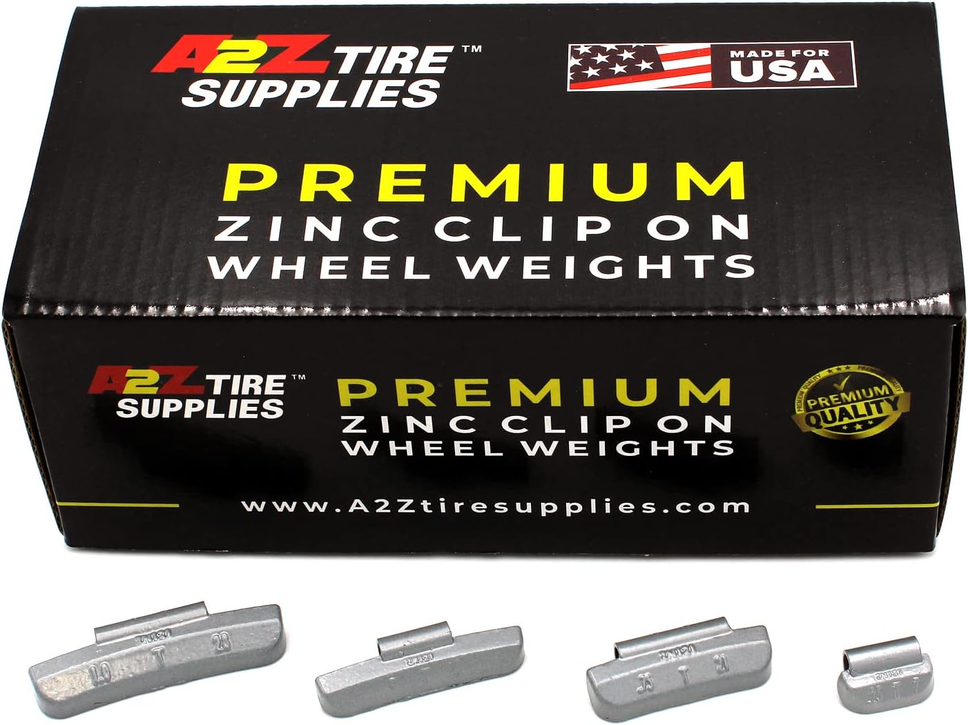 T Series Hammer on ZINC Wheel Weights Coated (0.25oz-0.50oz-0.75oz-1.0oz) 25pcs@