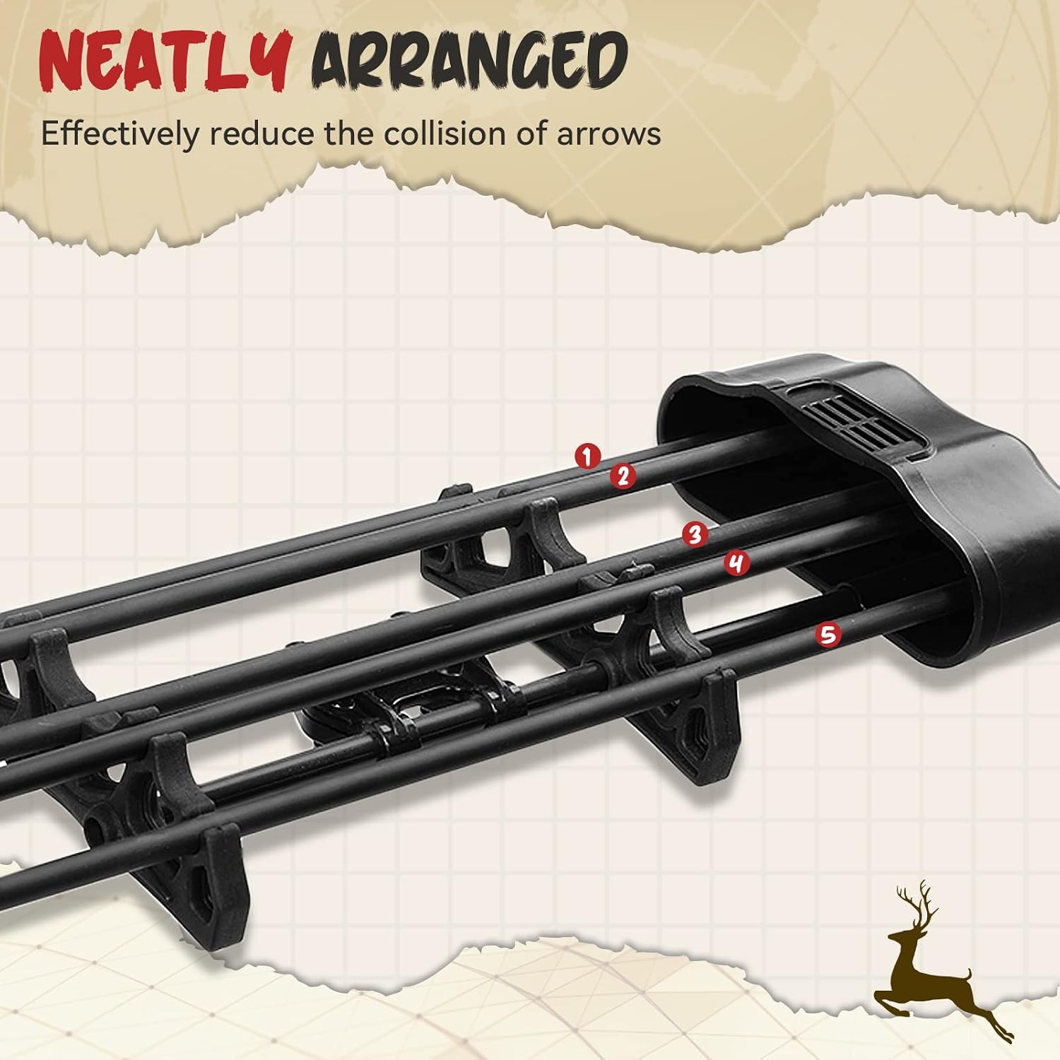 COLOR TREE 5 Arrow Bow Quiver Crossbow Quiver Archery Arrow Holder Hunting Compound Bow Broadheads