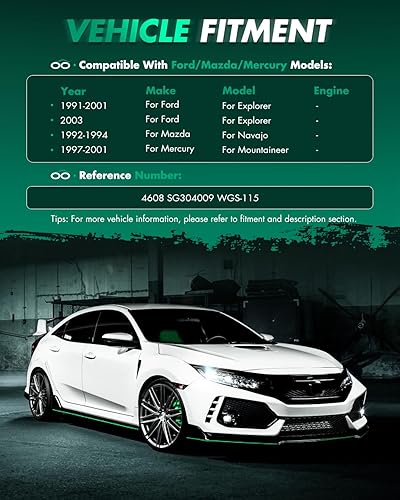 Vista 479 de SCITOO PM1017 - Soportes de elevación de 17.8 pulgadas para Hyundai Santa Fe 2007-2012 trasero izquierdo y derecho Liftgate Shock Struts 2pcs