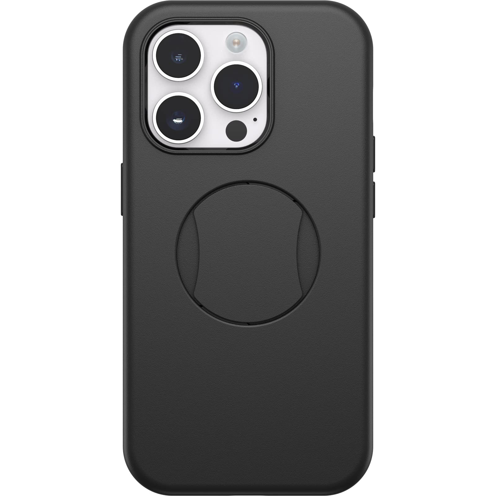 OtterBox Cover per iPhone 14 Pro OtterGrip Symmetry con MagSafe, resistente a shock e cadute, con orotezione antimicrobica e con grip integrato, testata 3x norme MIL-STD 810G, Nero
