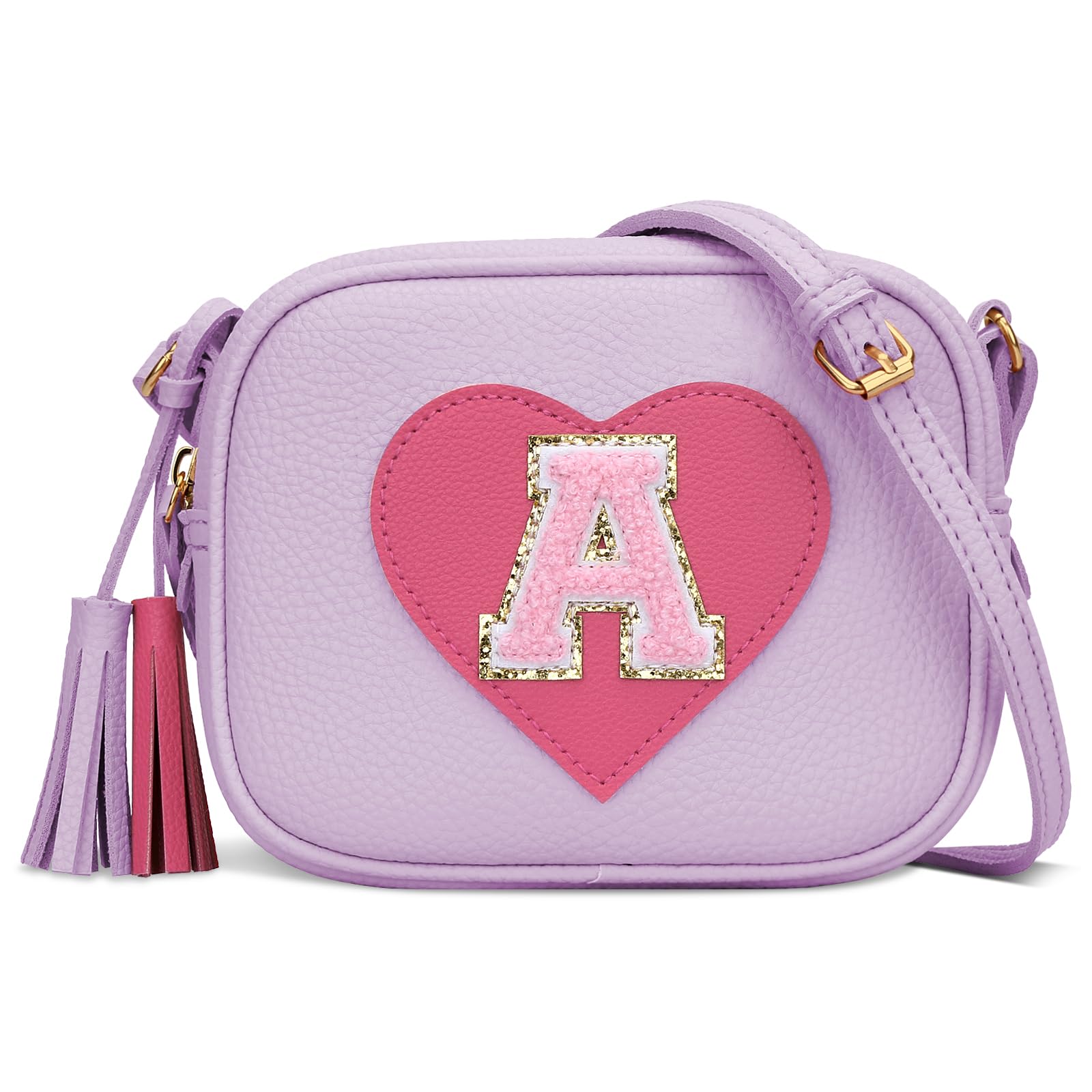 KKXIU 2 3 4 5 6 7 8 9 10 Year Old Girl Gift Kids Purse Toddler Wallet Crossbody Bag with Tassel