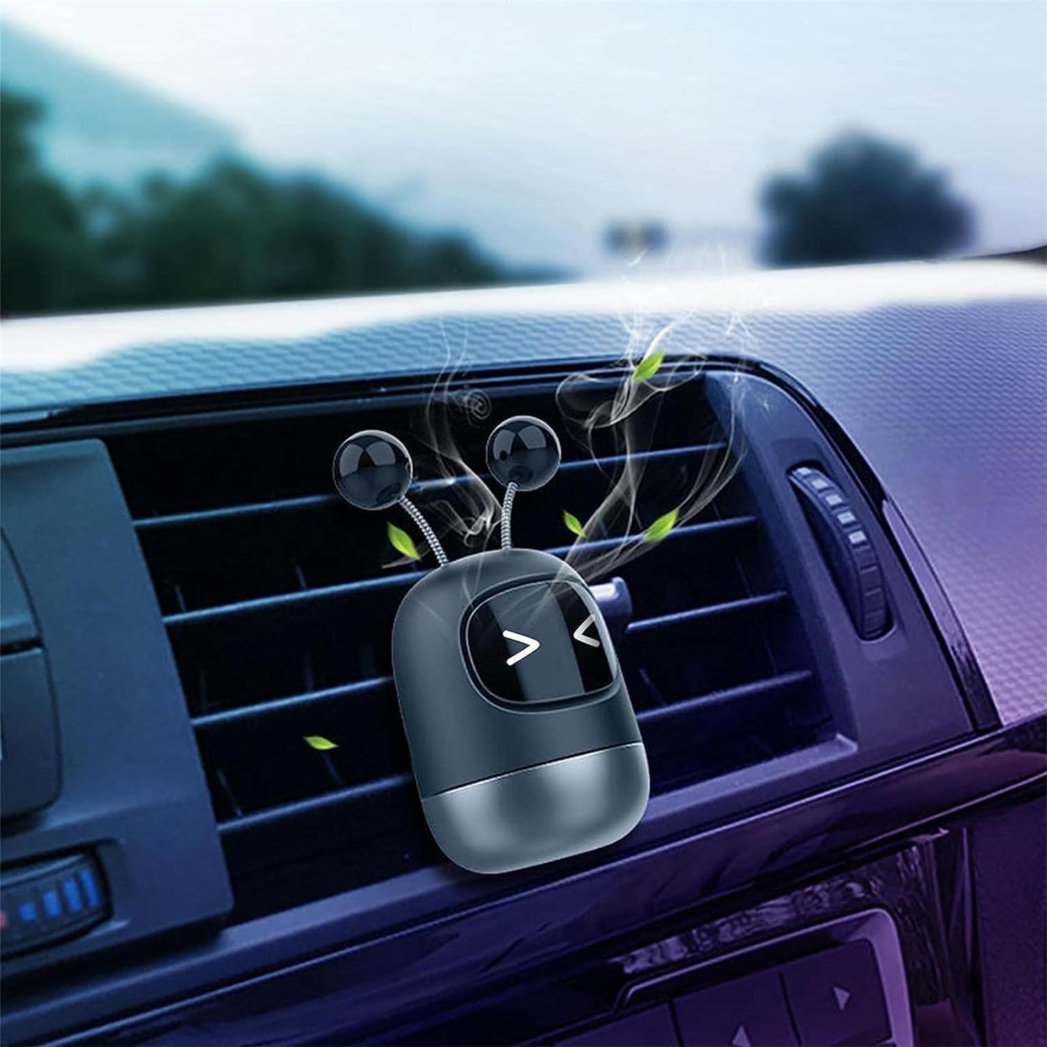 Cute Car Air Freshener, Lasting Fragrance, Self-heating Safety, Not Blocking Sight, Available for Mother and Baby