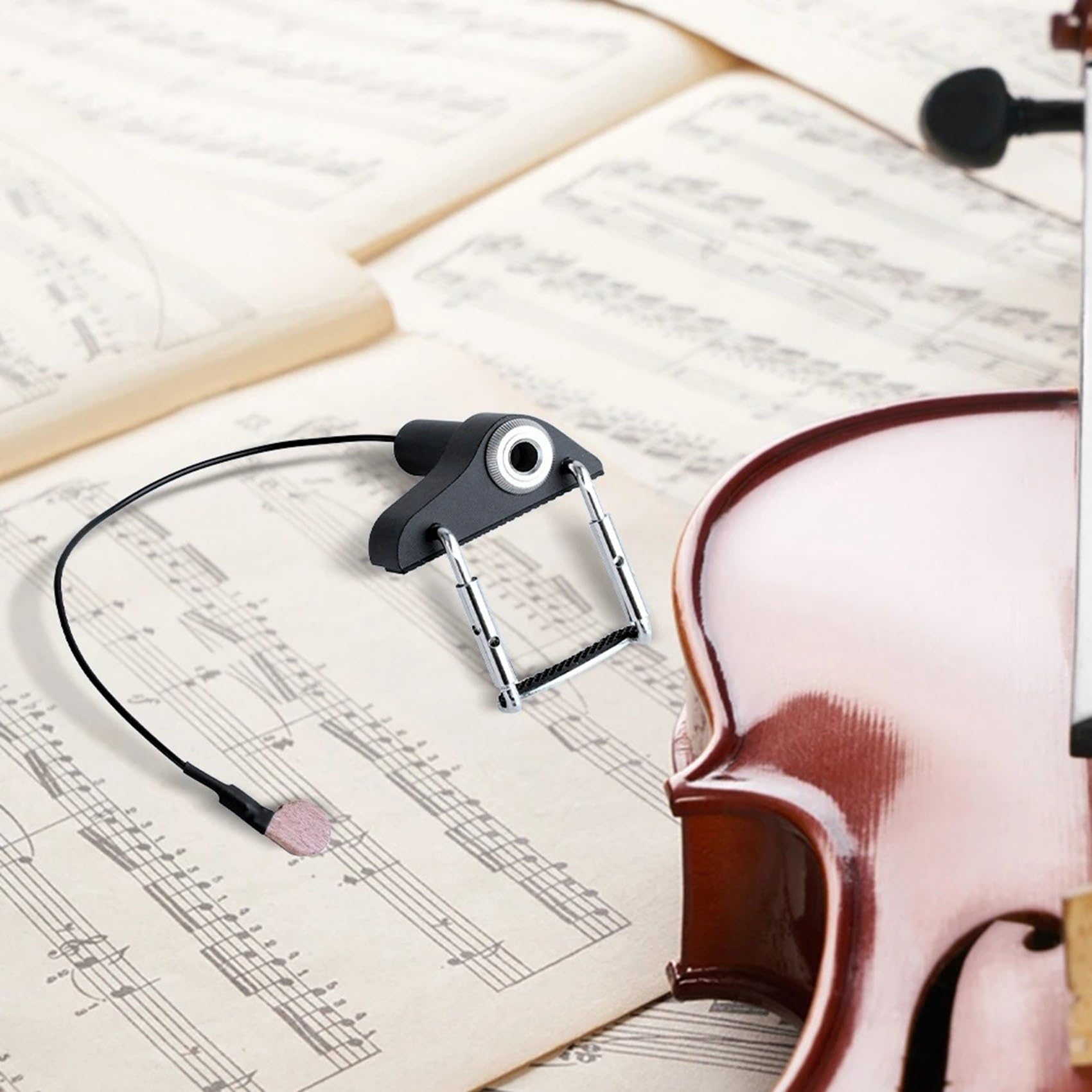 Pickup per violino Pickup per organo elettronico istantaneo autentico suono acustico strumento musicale Pickup portatile Viola Pickup