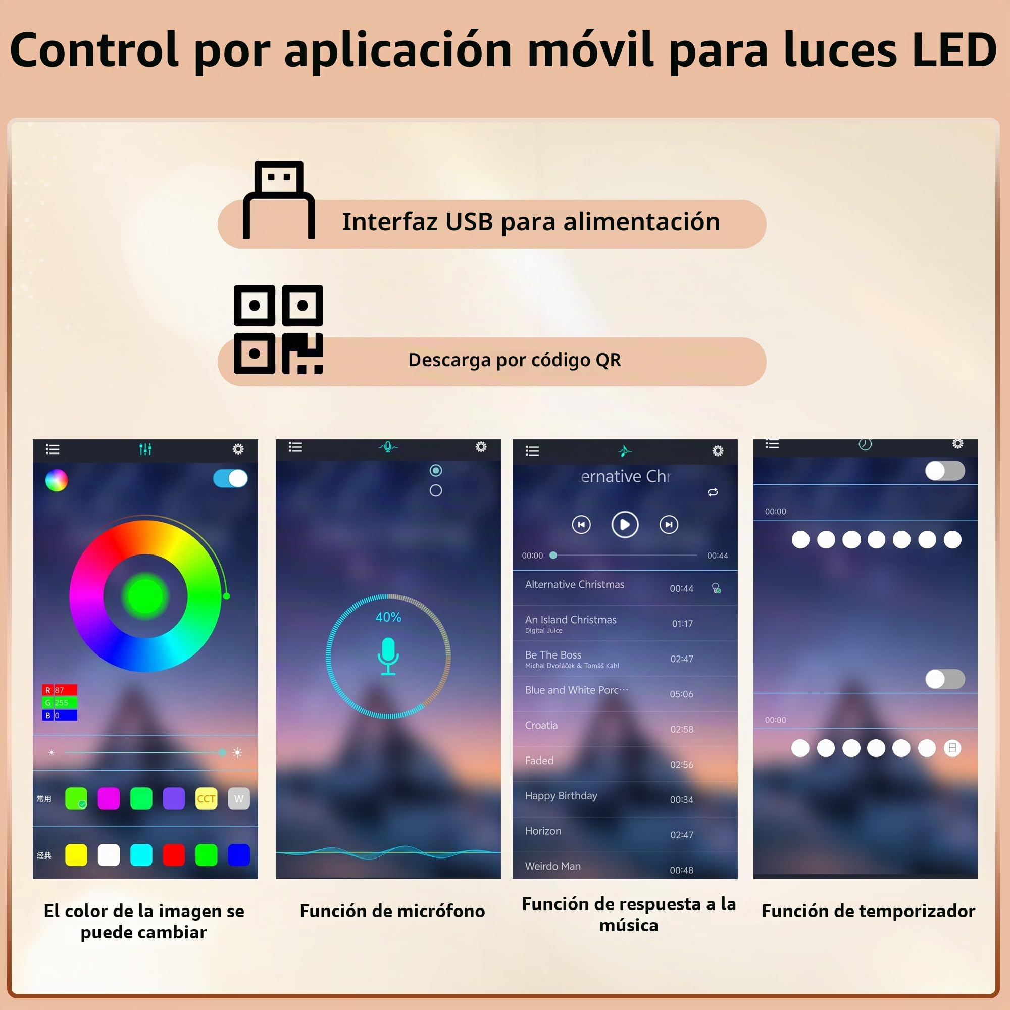 Alacena de Cocina Armario Alto Cocina con Iluminación LED y USB, Mueble Auxiliar de Comedor con Botellero y Cajones, Aparadores Salon, Buffet Comoda, 145x39x171 cm, Blanco