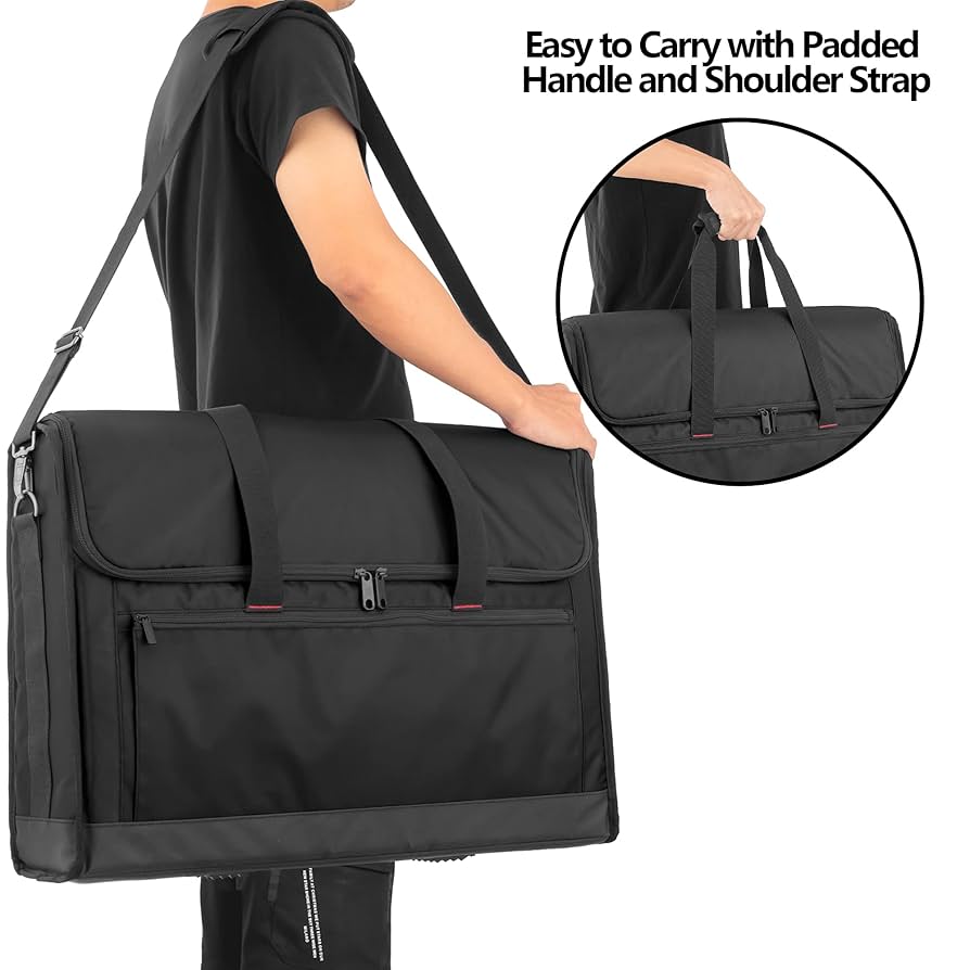 Monitor Carrying Case 24 Inch Padded Travel Bag Hold Up To 2 LCD