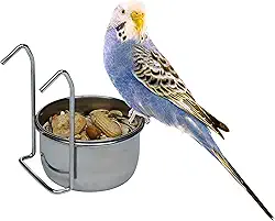 Ferplast Sirio L300, Alimentador para Pássaros, com Suporte, 0,3 Litro, Inox Ferplast para Pássaros, 0,3 litro,