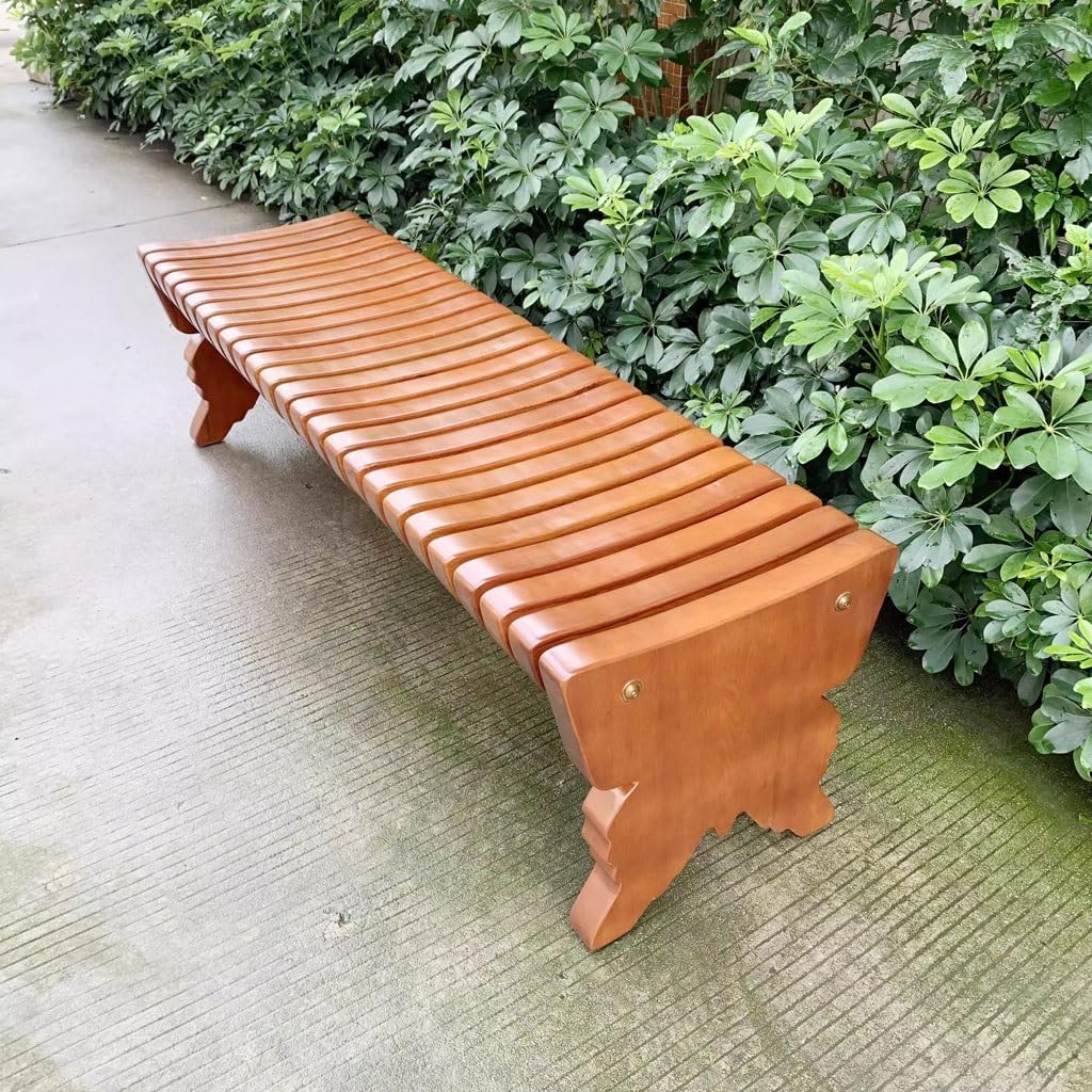 Patio Benches for Outdoors Park Bench, Outdoor, Leisure Public Seat, Square Chair, Garden, Pineapple Grid Garden Benches for Outdoors