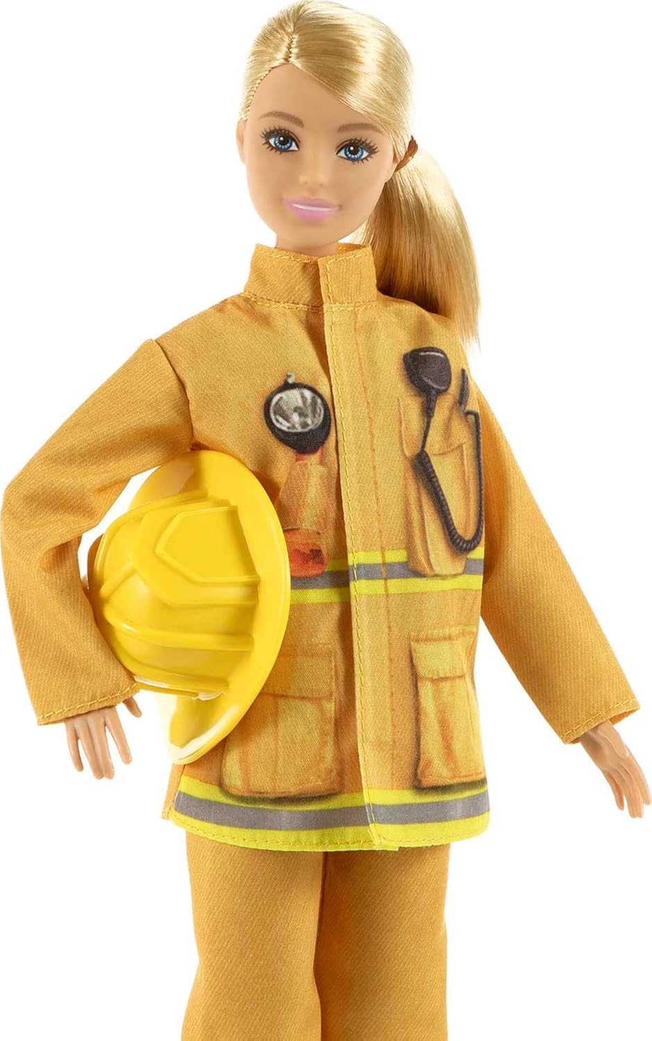 Barbie Careers Playset, Firefighter Set with Blonde Fashion Doll, Puppy Figure, Furniture & Accessories