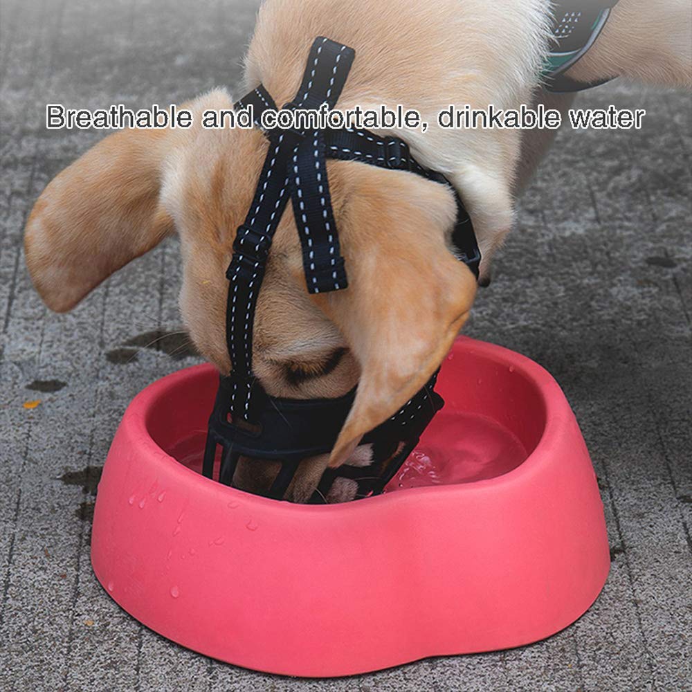 Museruola per cani, museruola per cestino per cani in silicone, museruola protettiva multiuso per razze piccole, medie e grandi