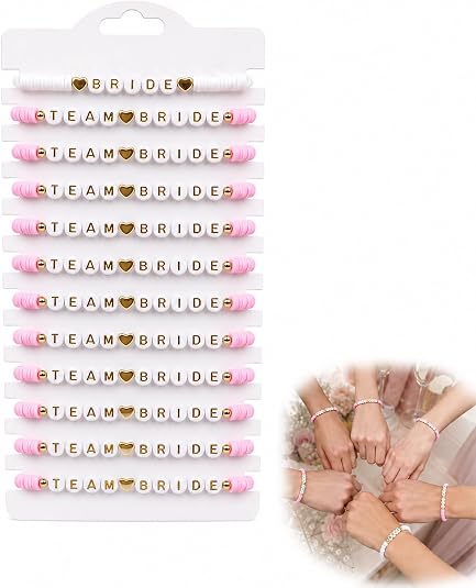 Stackable Computer Keyboards Team Bride Bracelets for Hen Party Accessories Bridesmaid Gifts ...