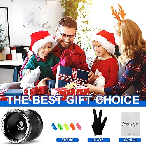 Miniatura 6 de LONTOMYOYO Yoyo profesional que no responde para profesionales y yoyos receptivos para niños principiantes, rodamientos de respuesta reemplazables,