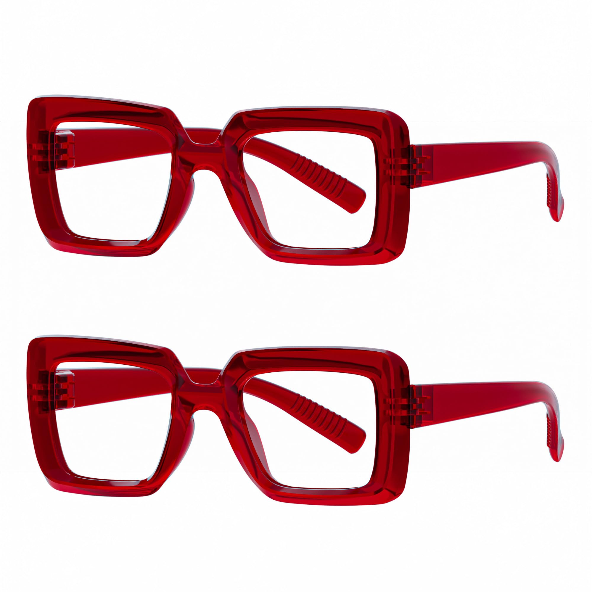 Eyekepper Reading Glasses 0.75, Readers for Women, 2 Pack Red