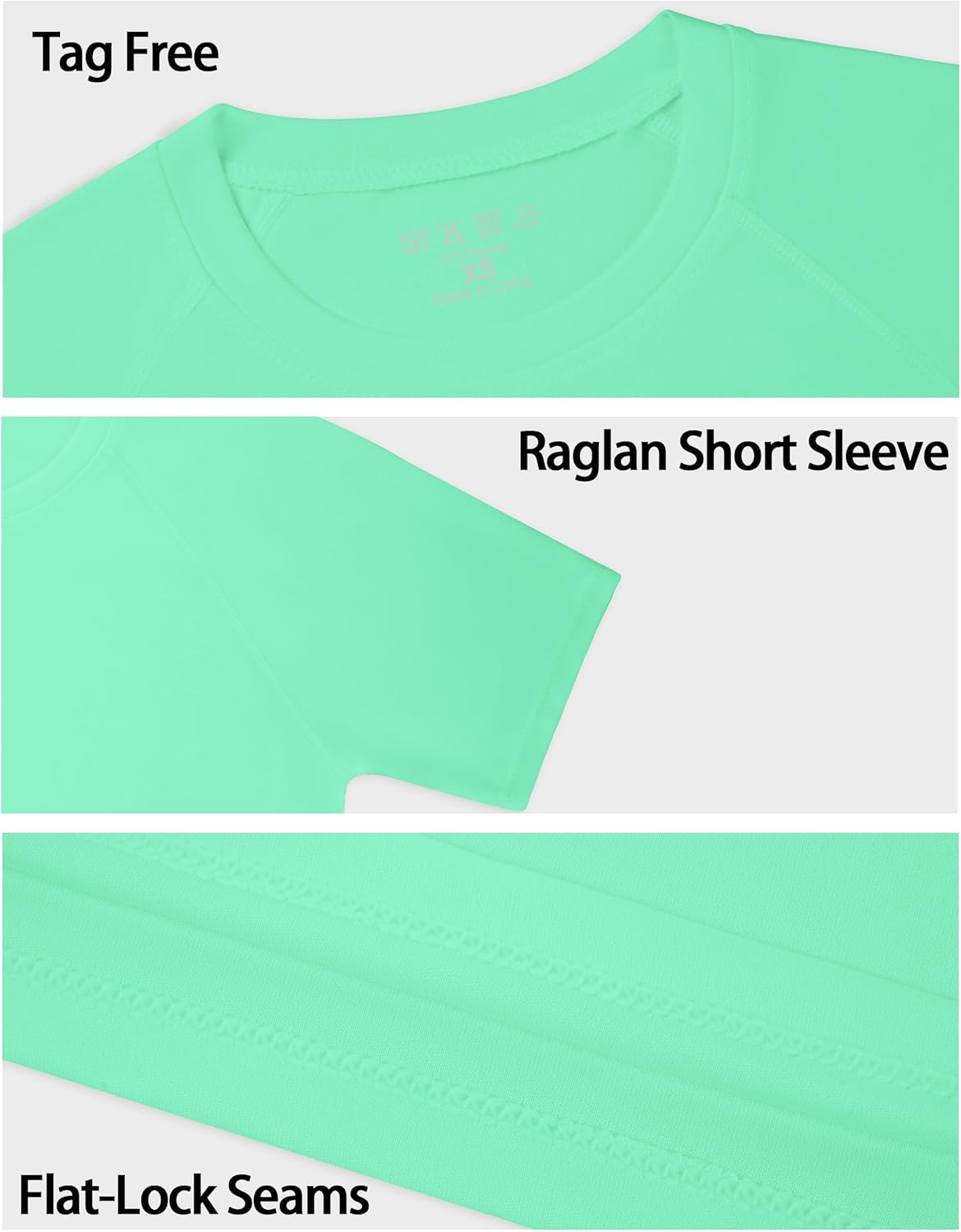 Boys Rash Guard Swim Shirt, UPF 50+ Sun Protection Short Sleeve Rashguard, Youth Kids Quick Dry UV Beach Surfing Water Shirt - Image 5