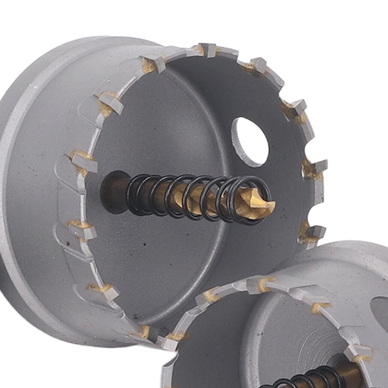 Zestaw Otwornic TCT Frez do Otworów z Węglików Spiekanych 7 szt. Chwyt 3 8 Cali Głębokość 25 Mm Płyta Metalowa Otwieracz do Otworów Stali Nierdzewnej Żeliwo Wiertła Drewna i Użytkownicy