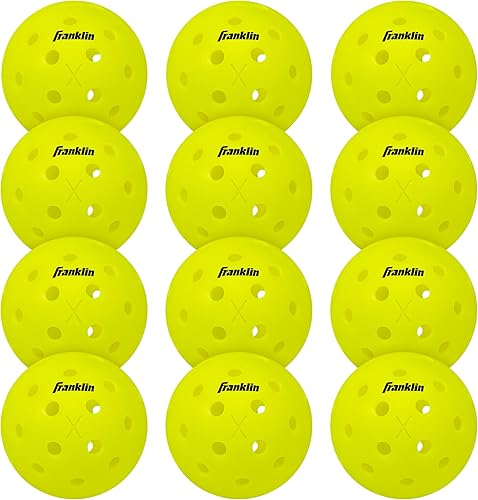 Miniatura 20 de Franklin Sports X-40 pelotas de Pickleball al aire libre - Bola oficial del Pickleball de EE. UU., APP Tour + US Open - Tamaño reglamentario