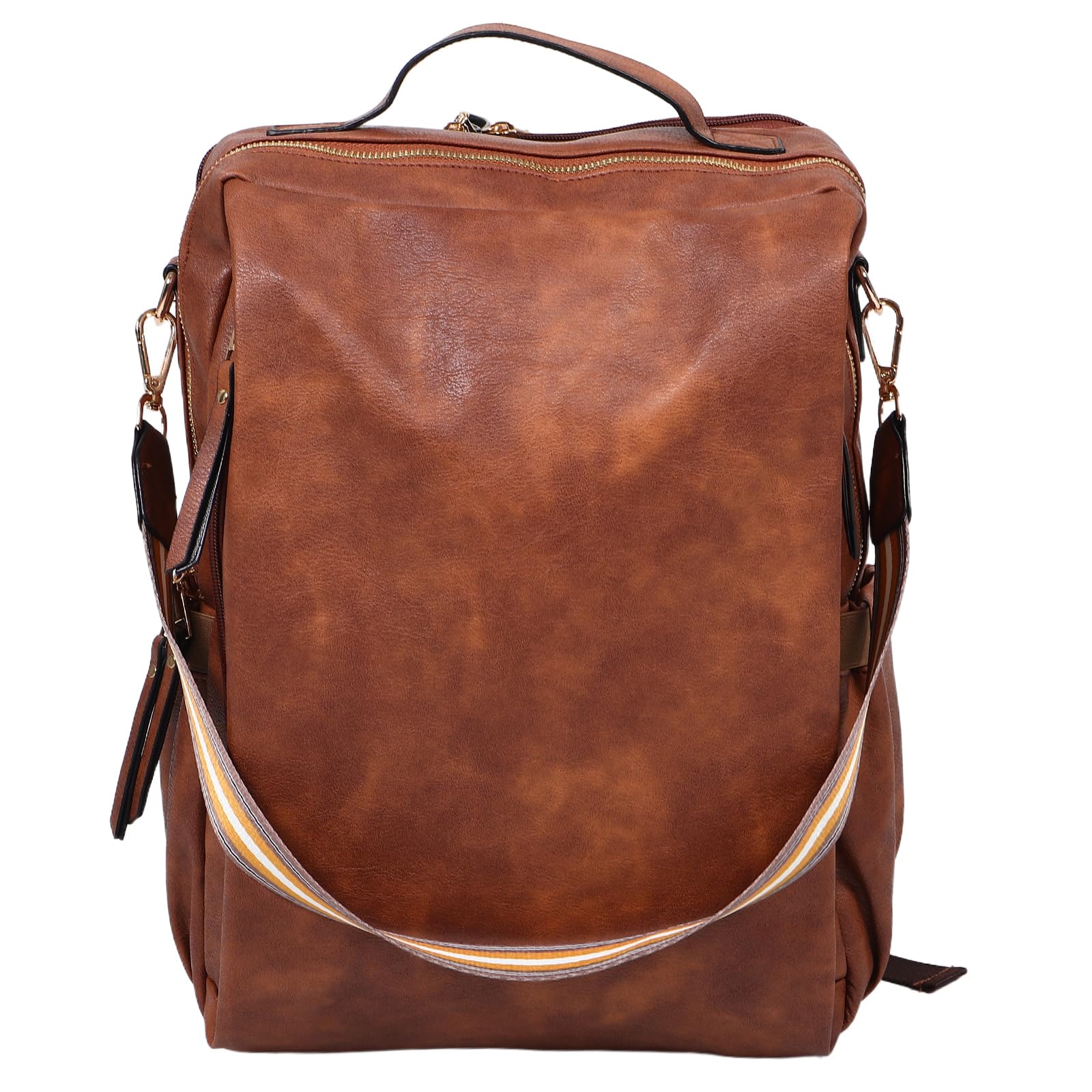 Housoutil Zaino per Computer Donna Elegante in Pu, Uso Business e Scuola | Leggero e Resistente All'usura, Spallacci Ergonomici, Organizzazione Efficiente per Viaggio e Studio