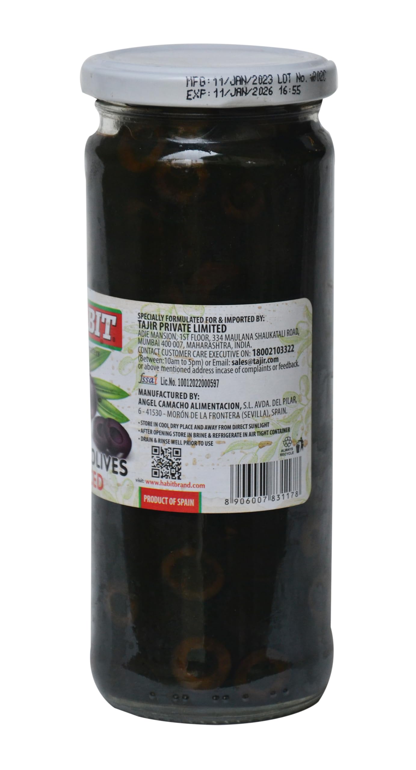 HABIT Black Olives Sliced - 400g | Preserved in Brine | Perfect for Salads, Pasta, Sandwiches & Pizza (Pack of 2) - Image 2 thumbnail