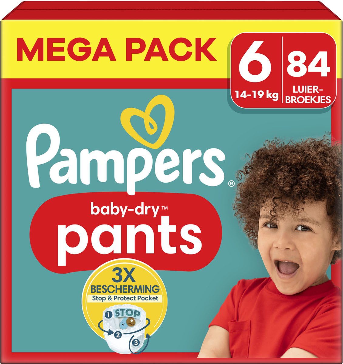 Pampers - Baby Dry Pants - Größe 6 - Mega Pack - 84 Stück - 14/19 KG
