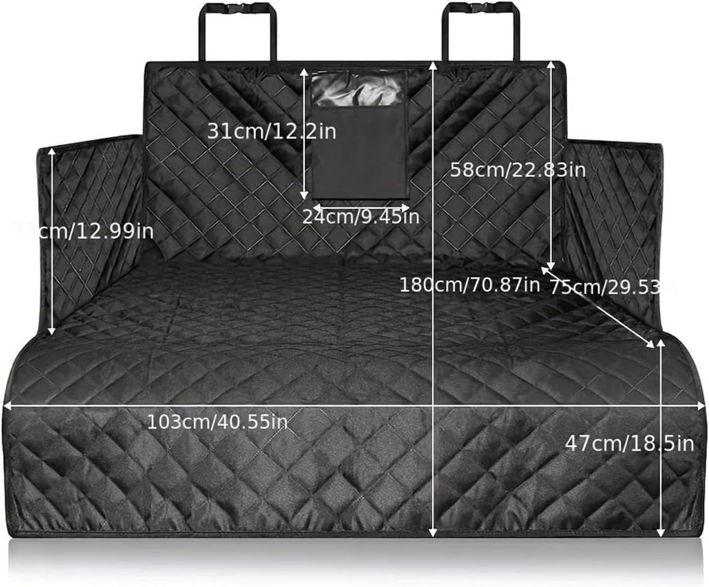 Housse Coffre Voiture Chien Universelle pour Ford Mustang Mach-E 2021 2022 2023, Durables Imperméable Antidérapants Tapis/Voyage
