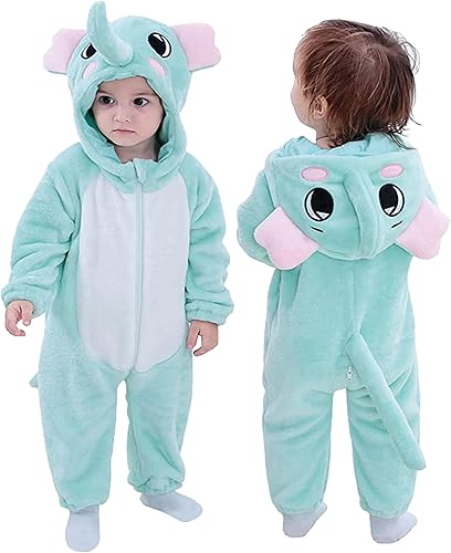 TONWHAR - Mameluco con capucha, fantástico disfraz infantil de varios animales, como tigre o dinosaurio