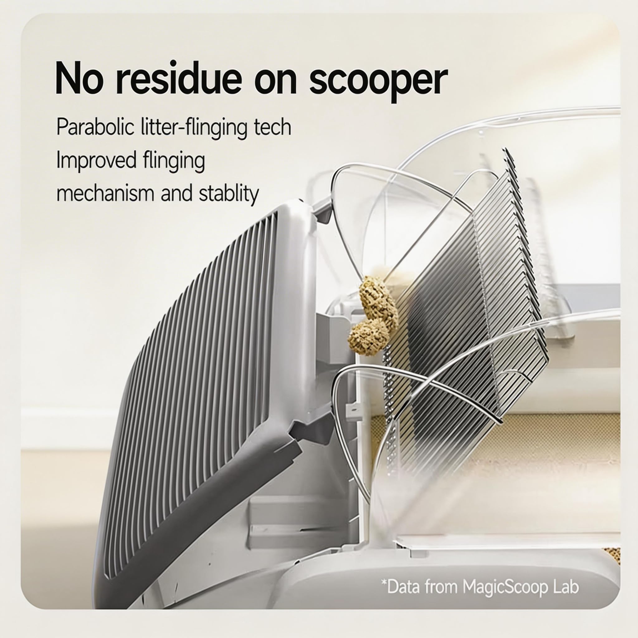 Automatic Litter Box Self Cleaning Odor Control for Cats 3LB to 50LB Large Capacity APP Control Safety Sensor Multi-Cat Use，Accessible Electric，Low-Entry Electric Litter Box - image 7