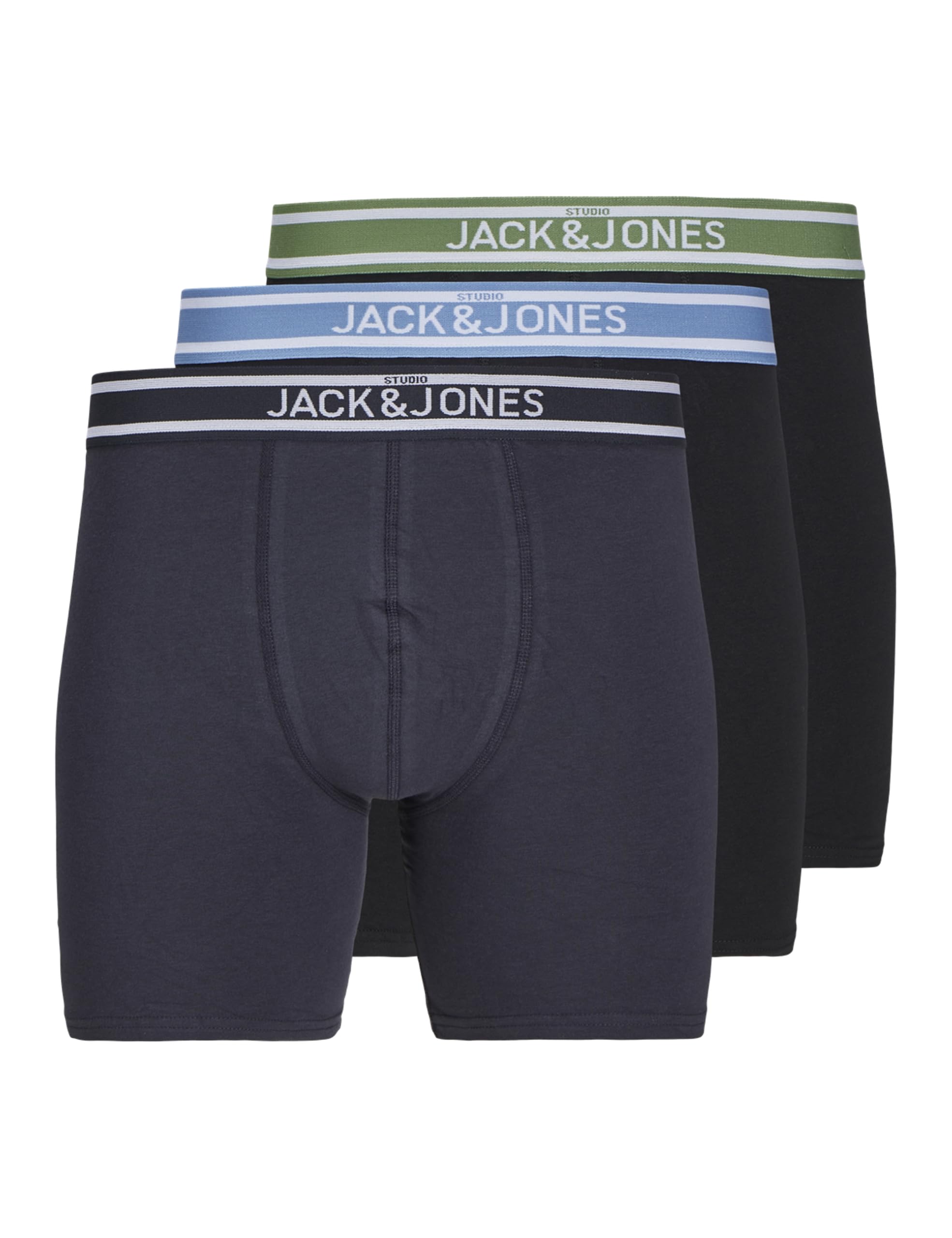 Bóxer Jacteddy Jack & Jones elástico pack de 3 calzoncillos confort total 4