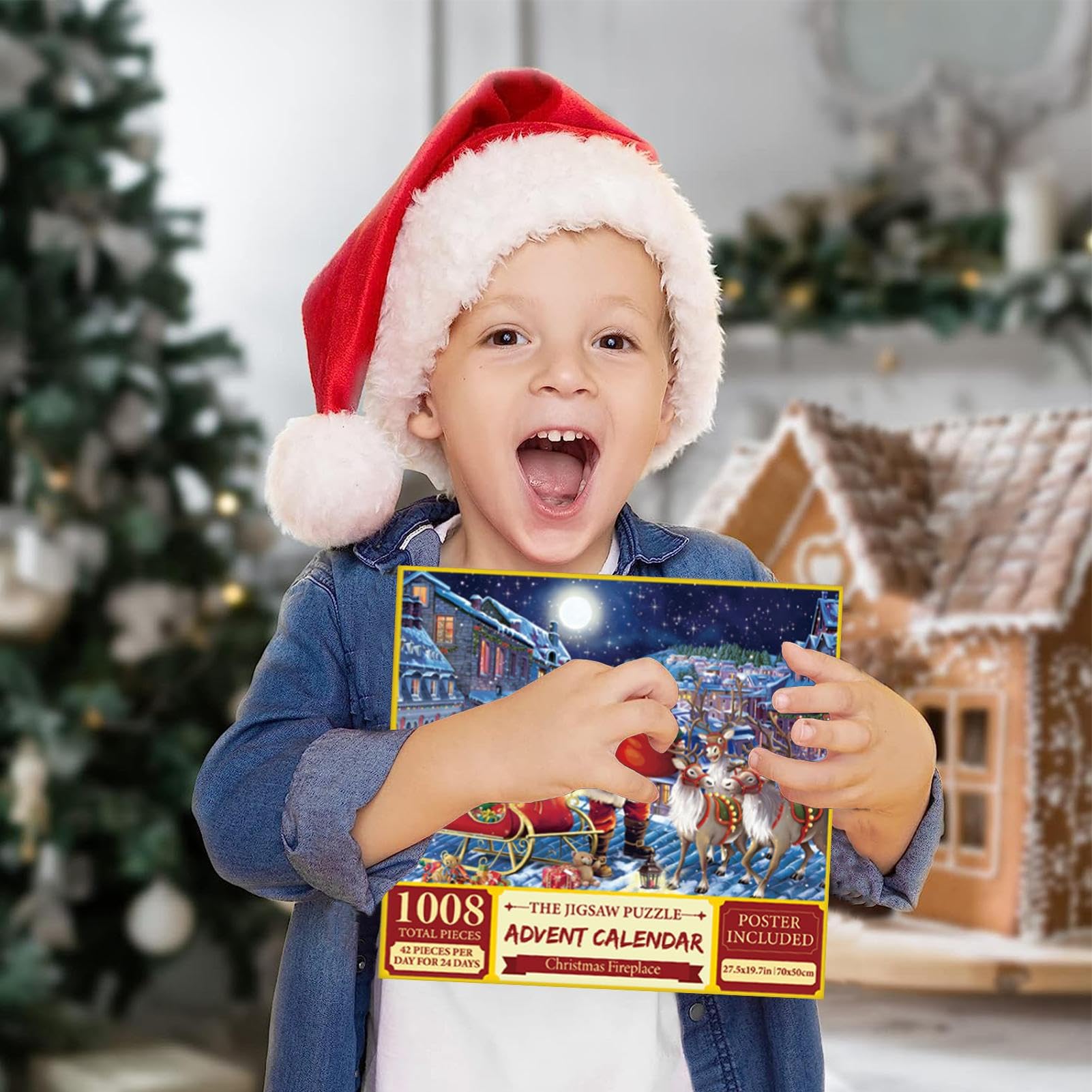 Amazon.co.jp: クリスマス アドベント カレンダー パズル - 1008