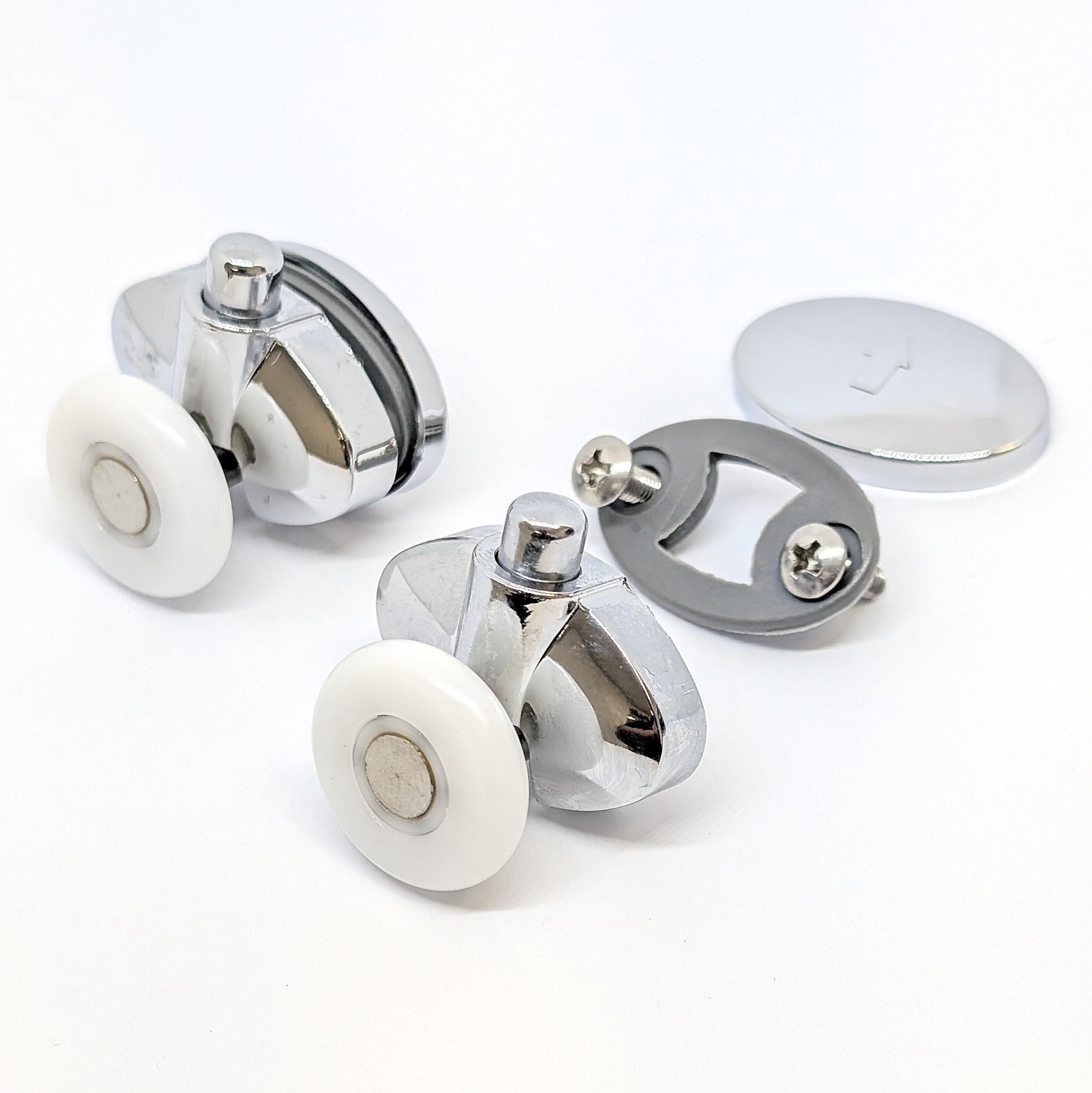 Shower Part 2 X Bottom Single Shower Door Rollers/Runners/Wheels 23Mm In Diameter L077-1