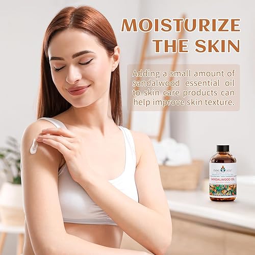 Miniatura 3 de EVOKE OCCU Aceite esencial de sándalo de 4 onzas, aceite puro de sándalo para difusor de meditación y fabricación de jabón, 4 onzas líquidas