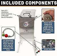 Vista 4 de Aottop Termómetro digital de acero inoxidable para la cocina, con lectura instantánea, sonda de medición larga, pantalla LCD, anticorrosión, ideal