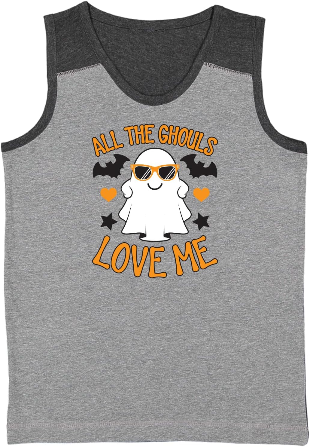 All The Ghouls Love Me - Ghost Youth Contrast Back Tank Top