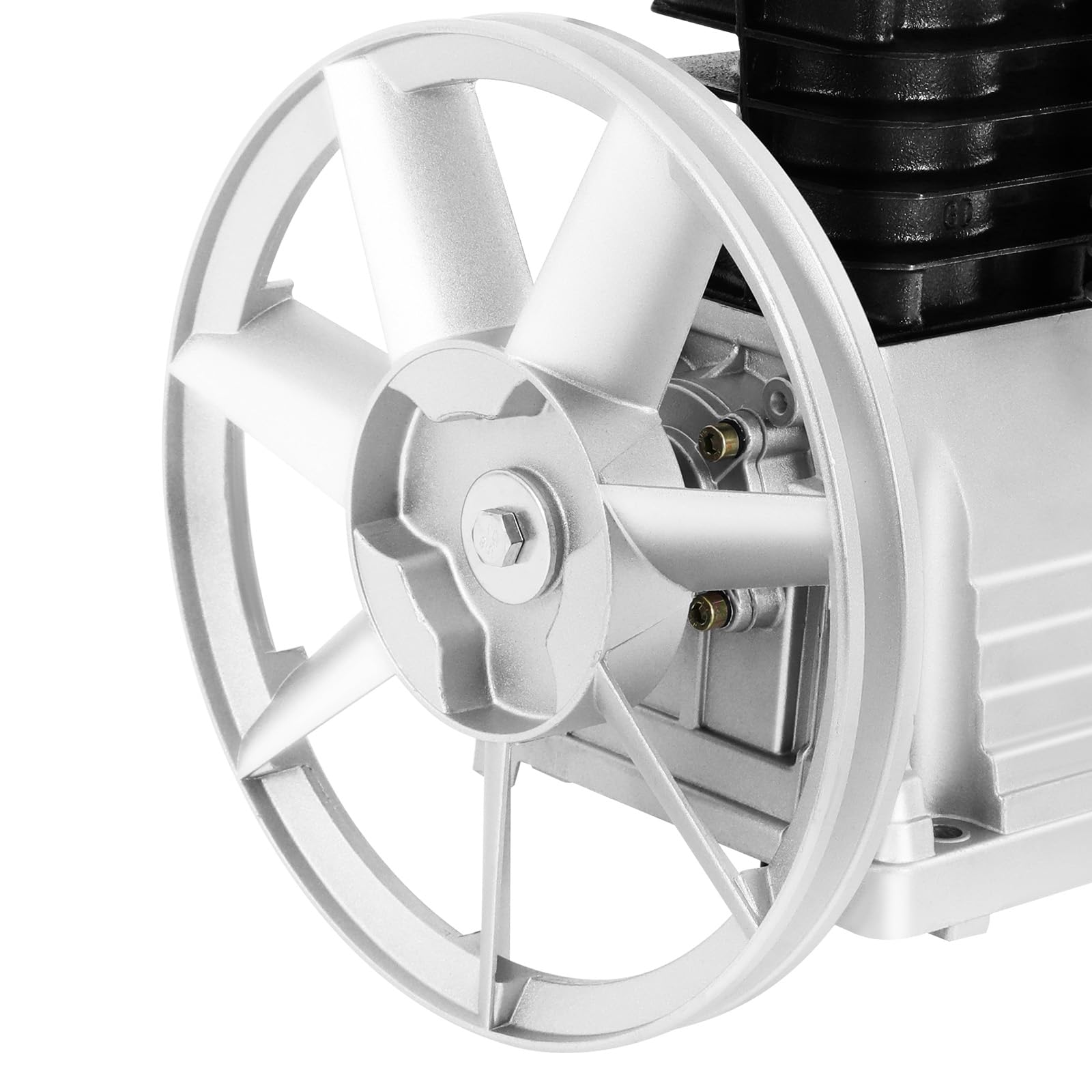 Cabezal de bomba de compresor de aire, bomba de compresor de aire de dos cilindros, 3 HP, 2200 W, bomba de compresor de aire de aluminio con silenciador de filtro de aire