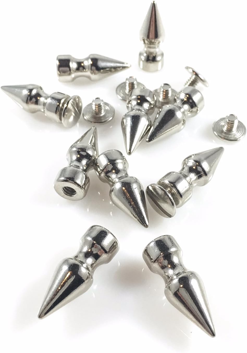 Spikes Metal Screwback 1" Long 25 Pcs