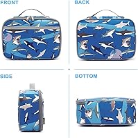 Vista 7 de FlowFly Lonchera para niños, bolsa suave aislada, mini hielera para el regreso a clases, kit de bolsa térmica para comidas, para niñas, niños