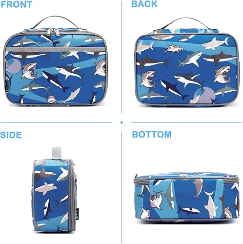 Miniatura 7 de FlowFly Lonchera para niños, bolsa suave aislada, mini hielera para el regreso a clases, kit de bolsa térmica para comidas, para niñas, niños