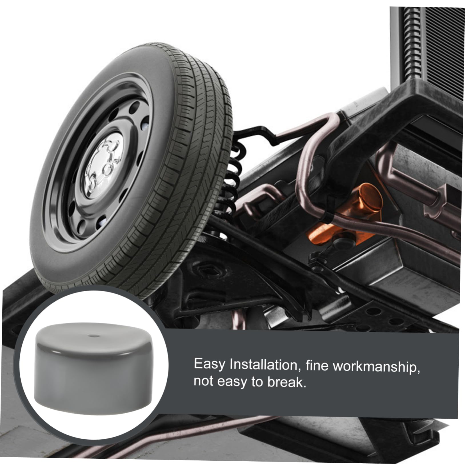 GRIRIW 2sets Rubber Trailer Hub Dust Caps Wheel Bearing Protectors Hub Covers for Rv Boats 8pcs*2