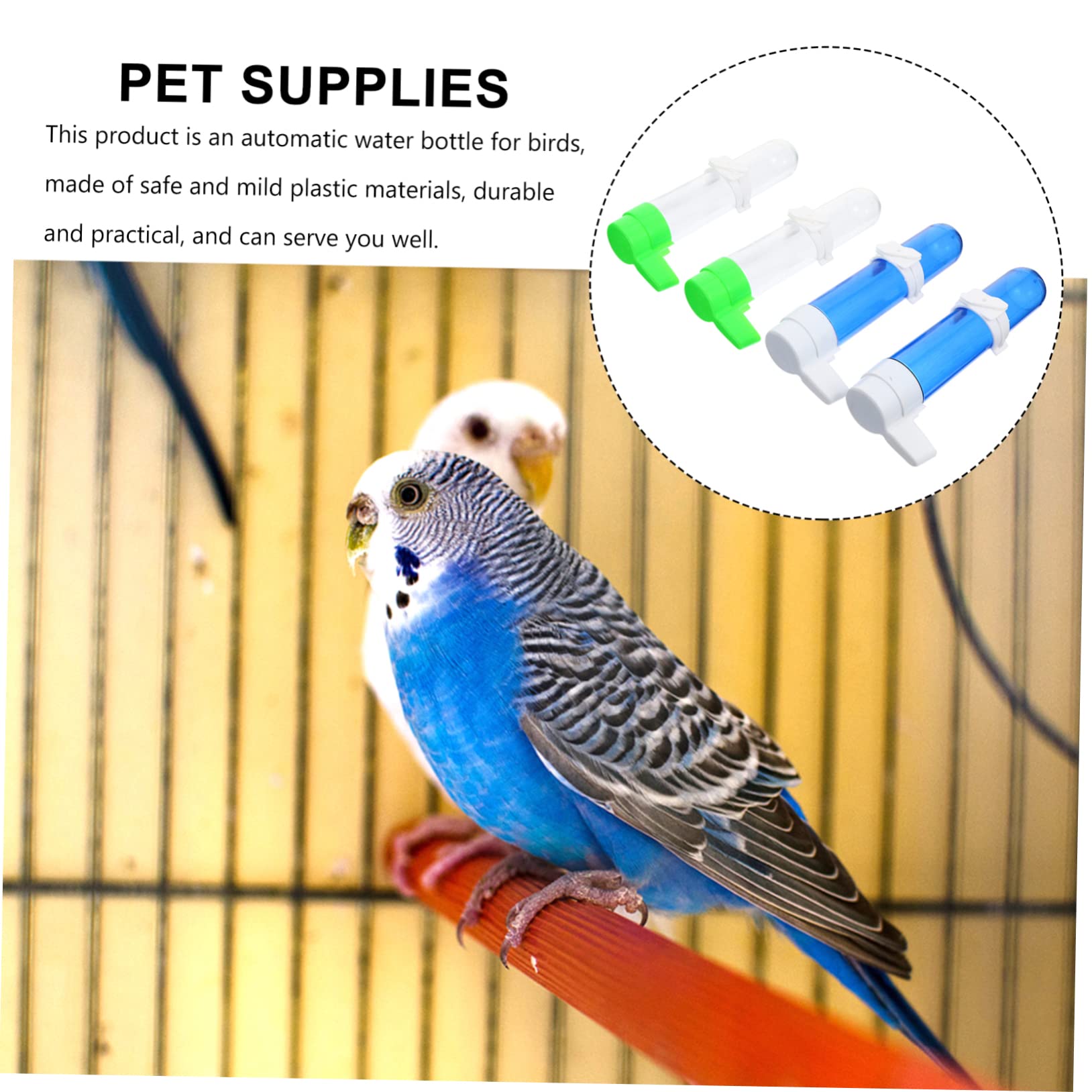 Sosoport 3 Set Di Mangiatoie Per Pappagalli Mangiatoie Automatiche Per Uccelli Per Uccelli Domestici Forniture Per Animali Domestici 4 Pezzi * 3