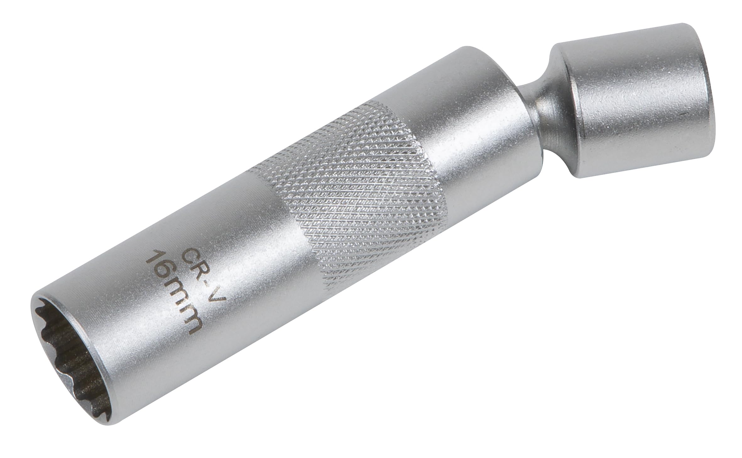 Sealey Spark Plug Socket with Universal Joint 3/8""Sq Drive 12-Point 16mm AK6571