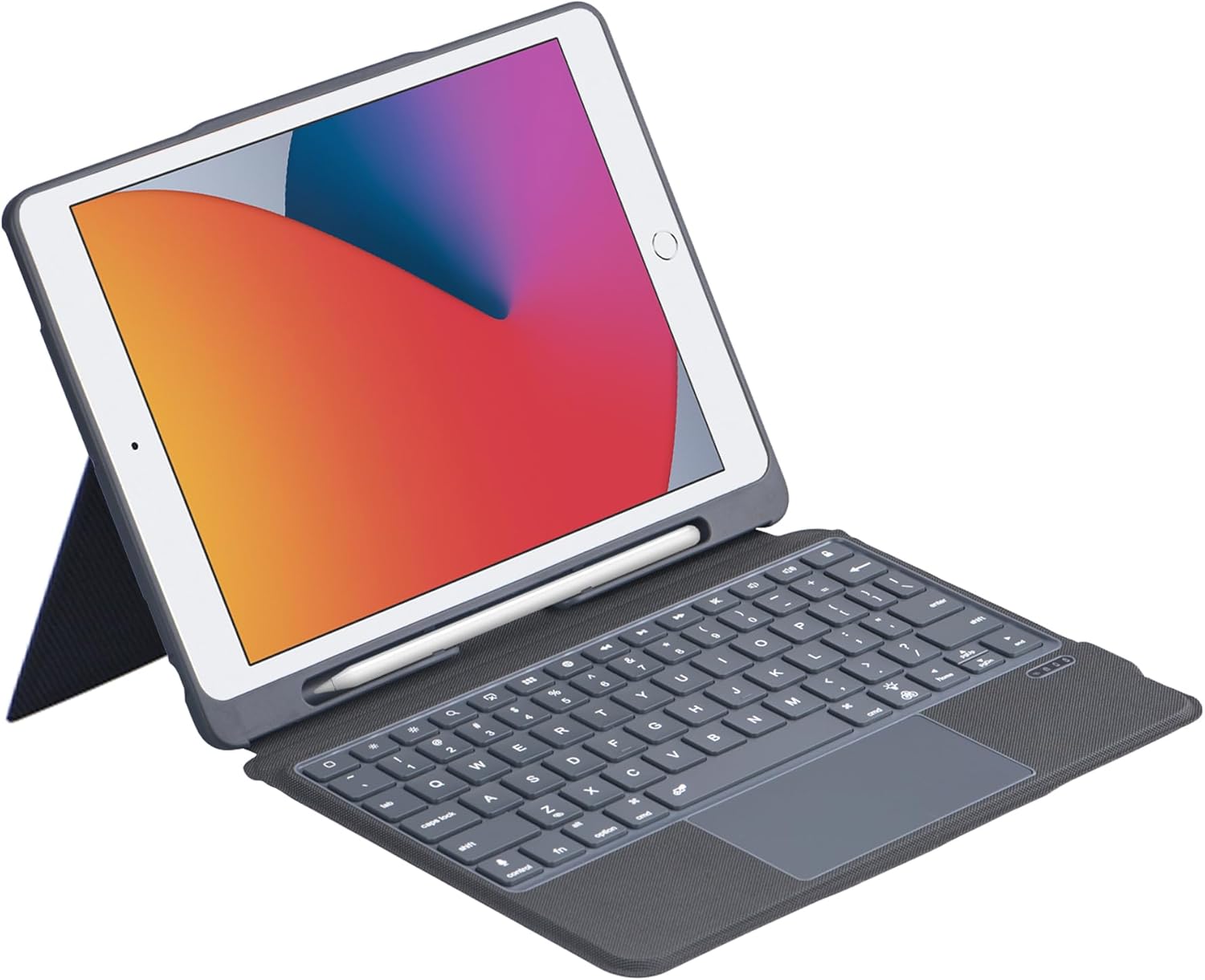 for iPad 9th Generation Case with Keyboard (10.2", 2021), Multi-Touch Trackpad, 7 Color Backlight, Magnet Detachable Keyboard for iPad 8th Gen (2020), 7th Gen (2019), Air 3