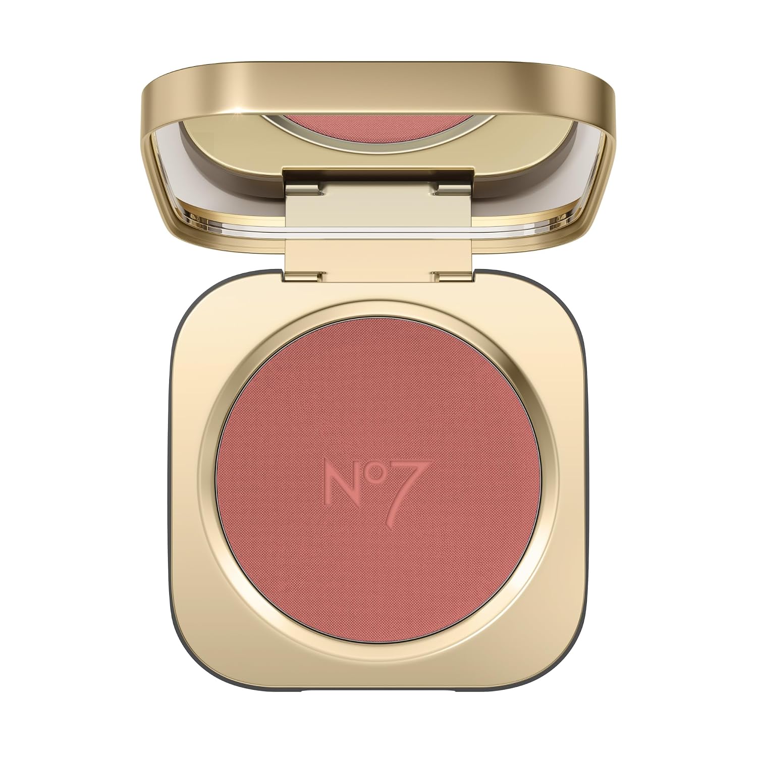 No7 Pro Artist Luxe Powder Blush for Cheeks - Buildable & Silky Face Makeup for Natural-Looking Glow - Lightweight, Long Wear Cheek Color in Soft-Focus Finish - Rose Blush (5g)