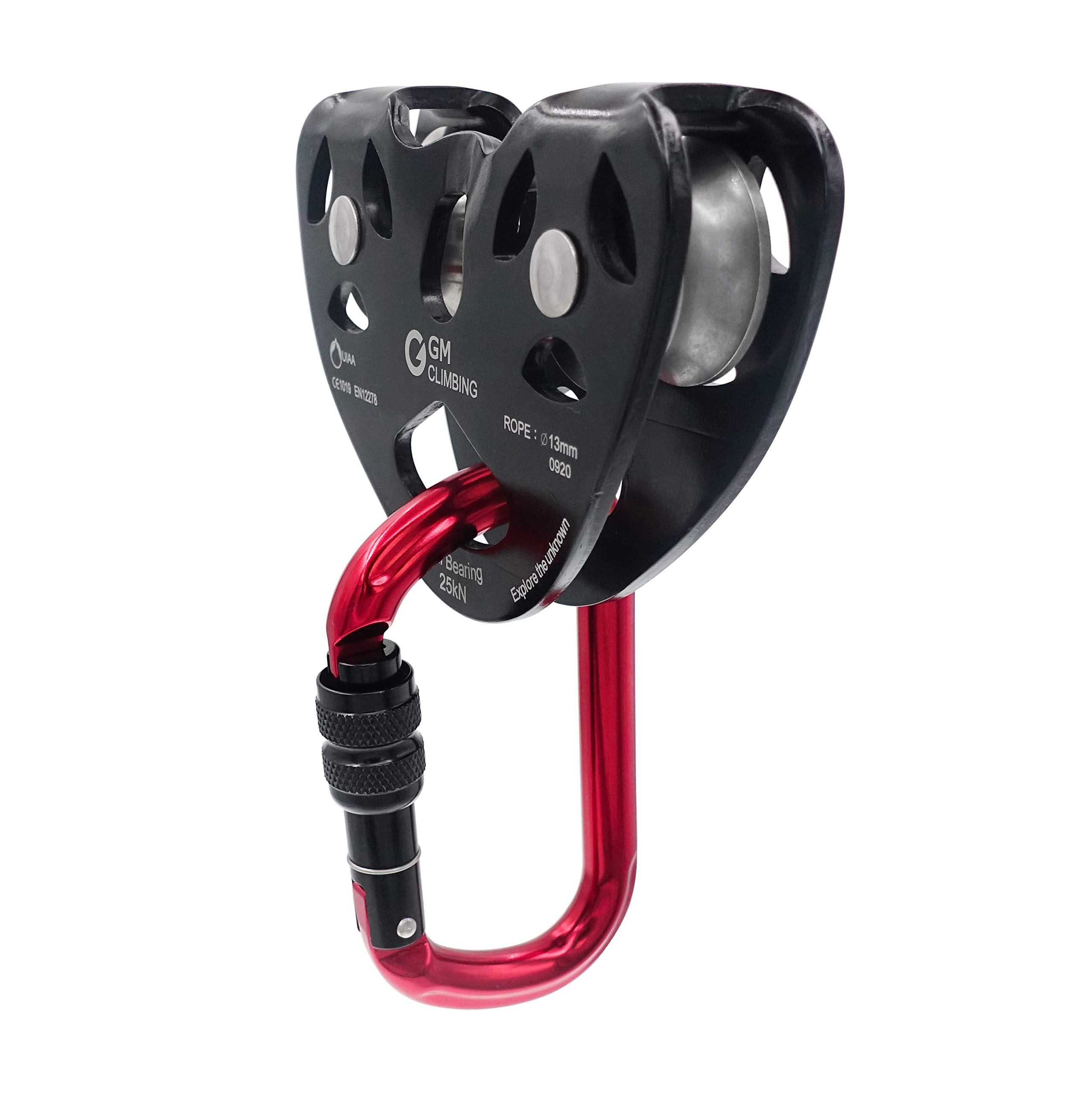 GM CLIMBING Zipline Gears 1/2" Double Speed Trolley Zipline Pulley