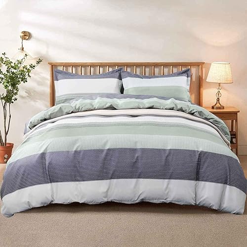 Miniatura 10 de Nanko - Juego de funda de edredón para cama individualqueenking