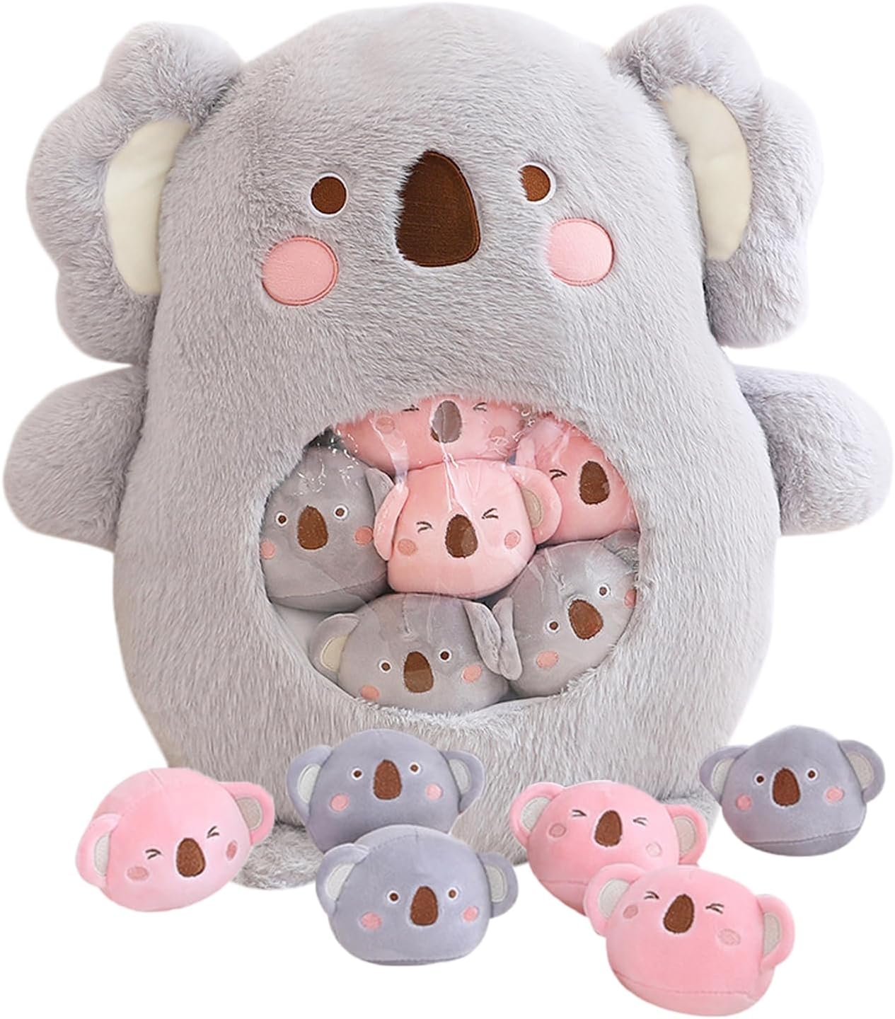 Kekeso Cute Stuffed Animal Plush Doll, a Bag of Animal Snack Pillow Removable Stuffed Animal (kaola)