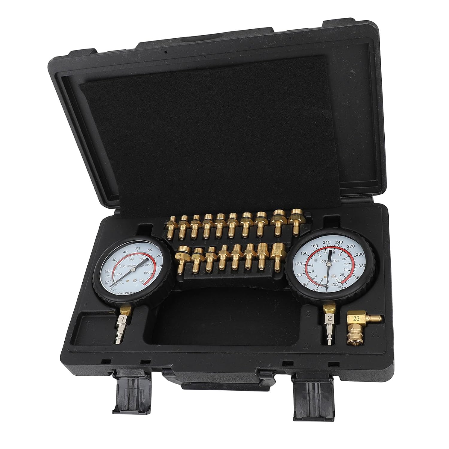 Oil Pressure Gauge, Engine Pressure Tester, Transmission Fluid Test Set, 400 PSI Pressure Gauge, Car Oil Pressure Tester Set