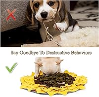Vista 4 de Alfombrilla de olfateo para perro, rompecabezas para perros inteligentes, juguetes interactivos para perros grandes, entrenamiento de comida lenta