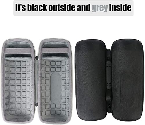 Miniatura 65 de co2CREA Funda de viaje rígida de repuesto para JBL Charge 4 / Reemplazo para altavoz Bluetooth impermeable JBL Charge 5 (negro y azul interior)