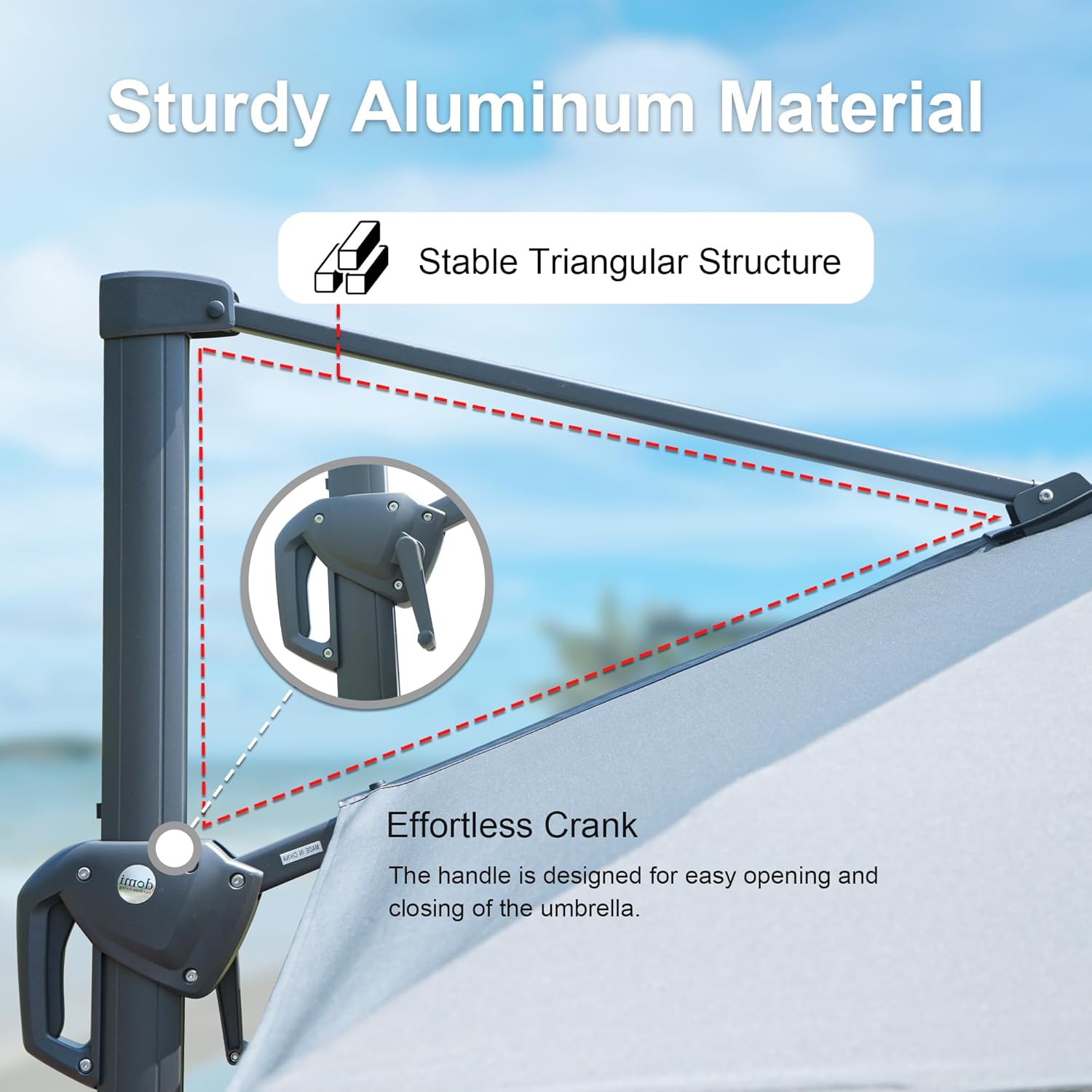 Domi Patio Cantilever Umbrella